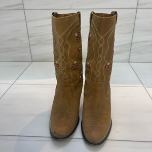 Seychelles size 11 leather western floral boots